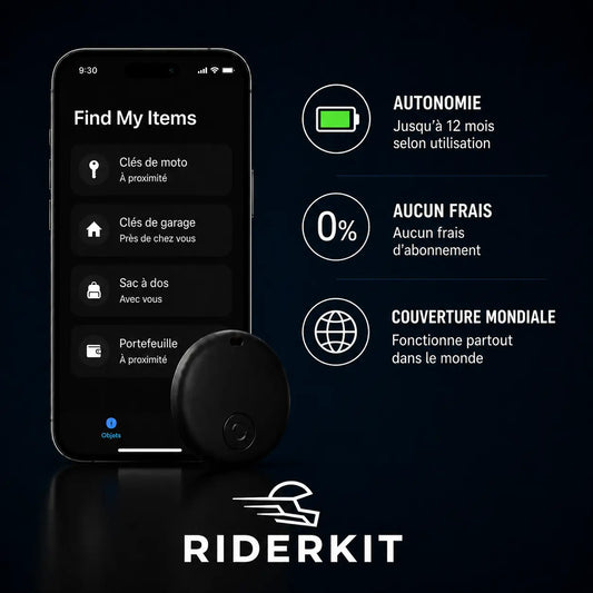 Traceur GPS Moto Sans Abonnement – Antivol Discret & Suivi en Temps Réel Riderkit